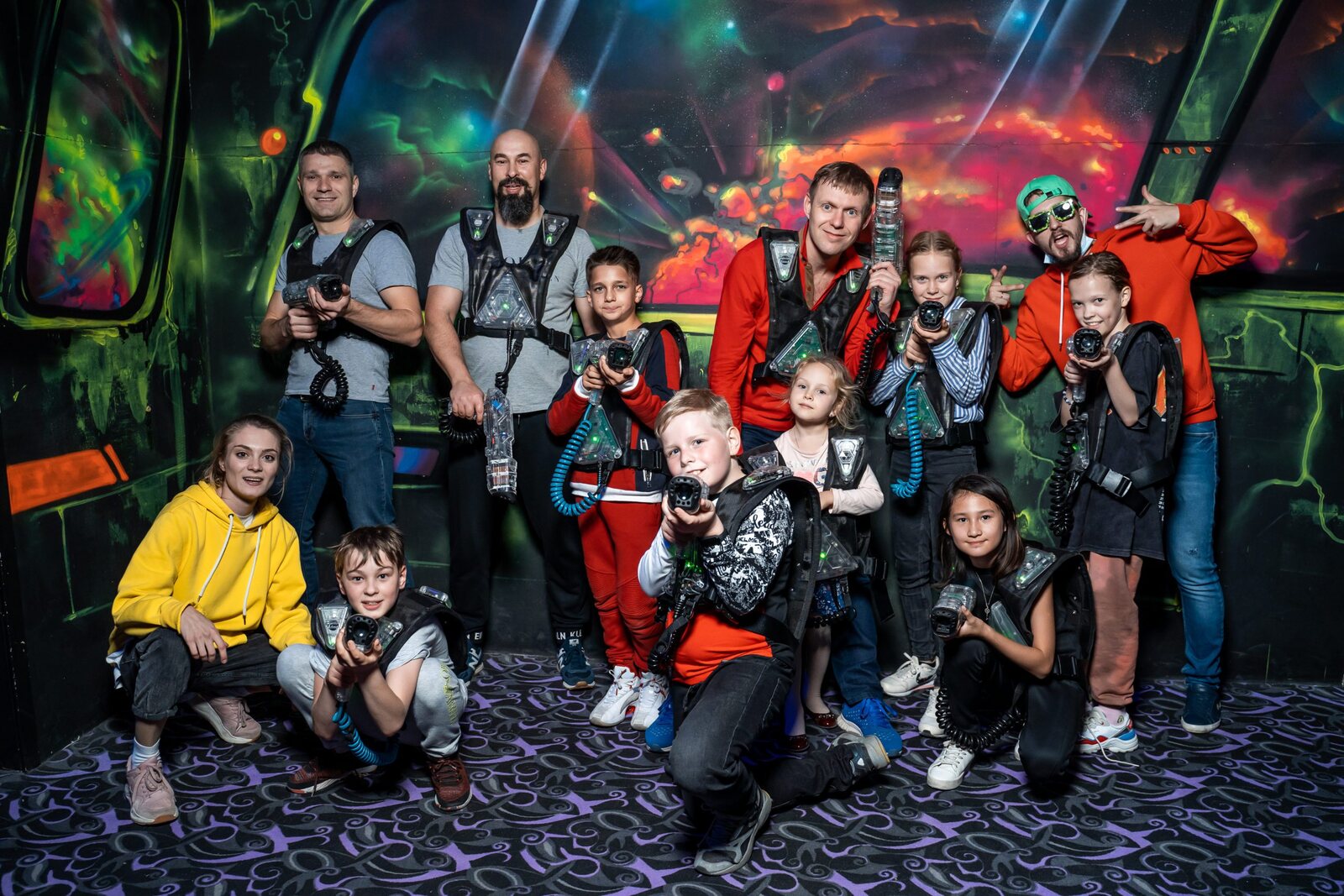 Команда LaserLand Краснодар после игры в лазертаг